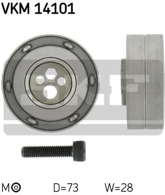 Tensioner Pulley, timing belt VKM 14101