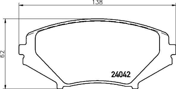 Brake Pad Set, disc brake PRIME LINE P49034