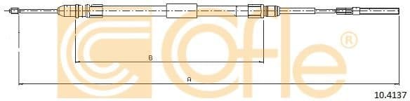 Cable Pull, parking brake 10.4137