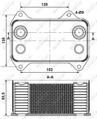 Oil Cooler, engine oil 31195 - image 2