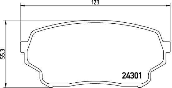 Brake Pad Set, disc brake PRIME LINE P79019