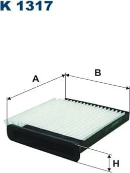 Filter, cabin air K1317