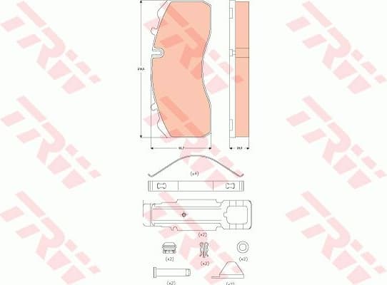 Brake Pad Set, disc brake GDB5072 - image 3