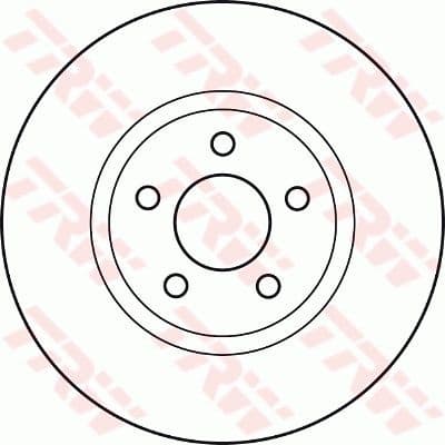 Brake Disc TRW SINGLE DF4874S - image 2