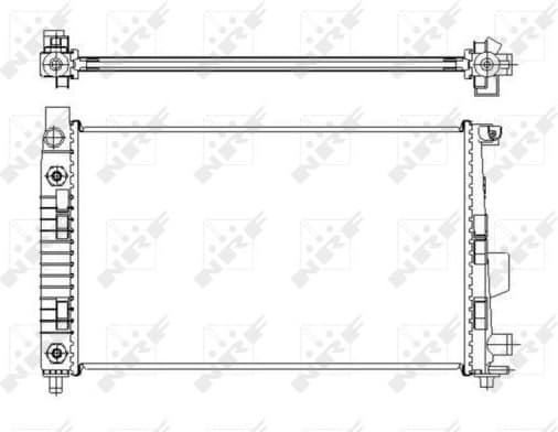 Radiator, engine cooling EASY FIT 50446