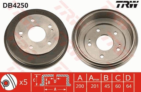 Brake Drum DB4250