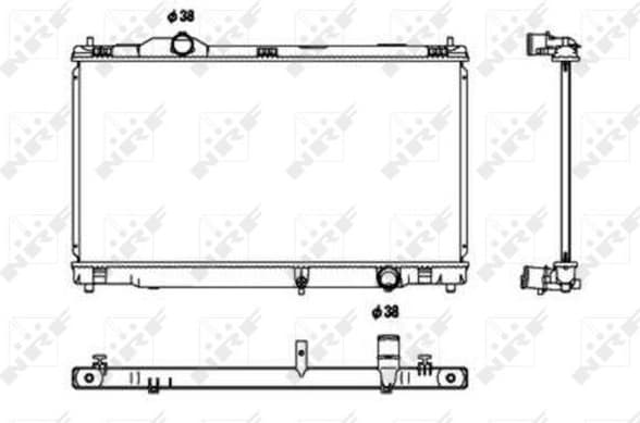 Radiator, engine cooling 53680 - image 2