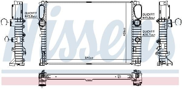 Radiator, engine cooling ** FIRST FIT ** 62796A