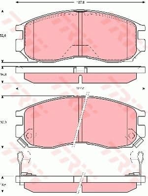 Brake Pad Set, disc brake GDB3133
