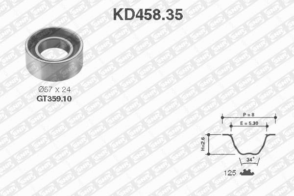 Timing Belt Kit KD458.35