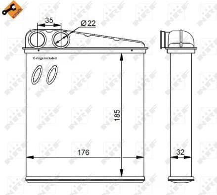 Heat Exchanger, interior heating EASY FIT 54271