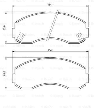 Brake Pad Set, disc brake 0986494314