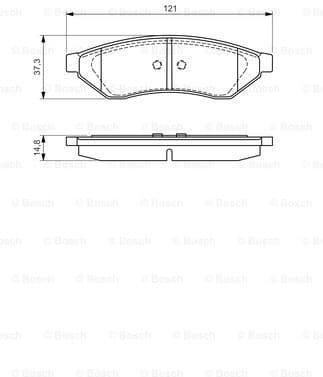 Brake Pad Set, disc brake 0986494172