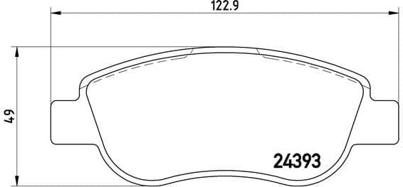 Brake Pad Set, disc brake PRIME LINE P68049