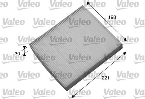 Filter, cabin air VALEO ESSENTIAL 698869