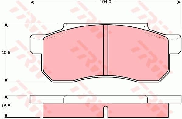 Brake Pad Set, disc brake GDB361