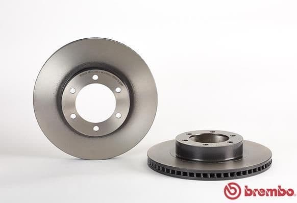 Brake disc, 1pcs FRONT, Top Quality 09.A204.11 - image 2