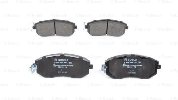 Brake Pad Set, disc brake 0986494761