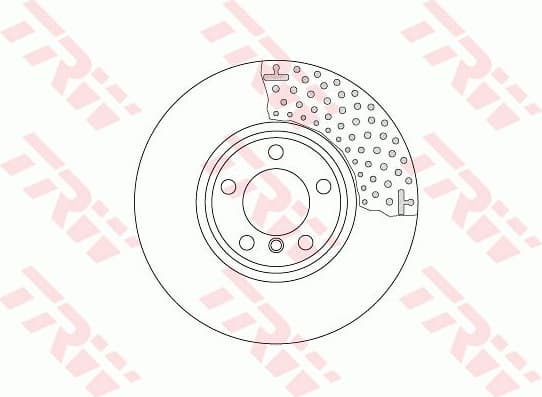 Brake Disc TRW SINGLE DF6603S - image 2