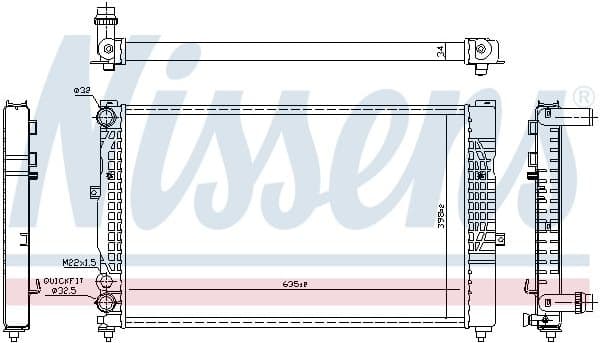 Radiator, engine cooling ** FIRST FIT ** 60491
