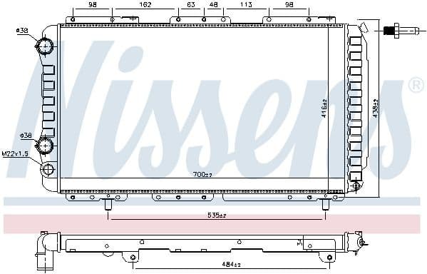 Radiator, engine cooling 61862 - image 2