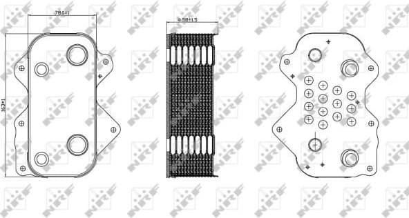 Oil Cooler, engine oil 31259
