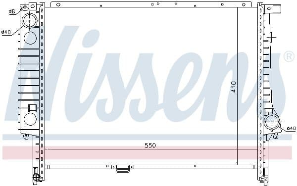 Radiator, engine cooling 60605