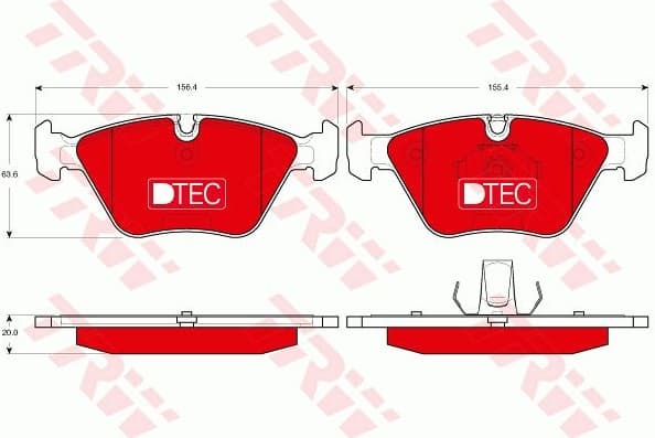 Brake Pad Set, disc brake DTEC COTEC GDB1531DTE