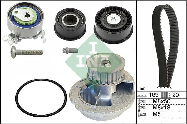 Water Pump & Timing Belt Kit 530007831