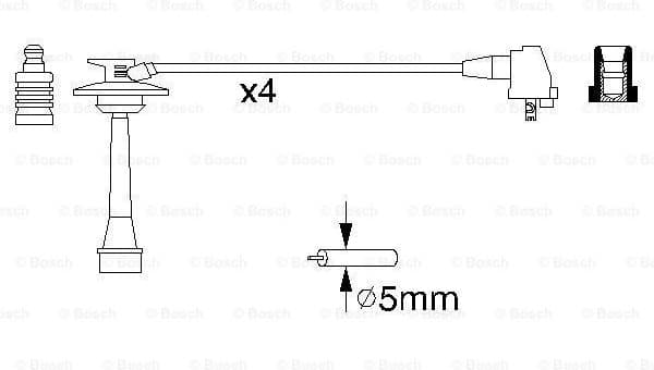 Ignition Cable Kit 0986356933 - image 5