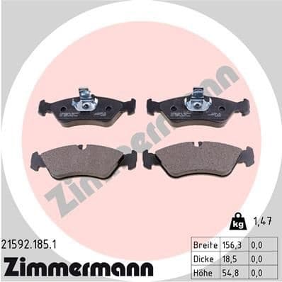 Brake Pad Set, disc brake 21592.185.1