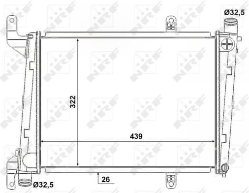 Radiator, engine cooling 53193