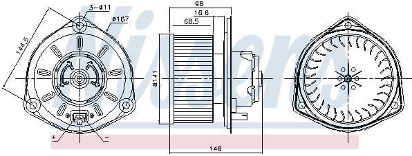 Interior Blower 87168