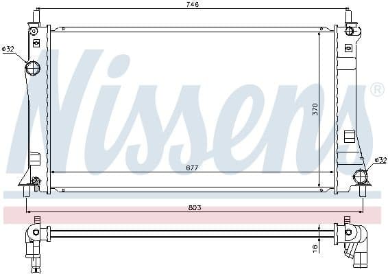 Radiator, engine cooling 68528 - image 2