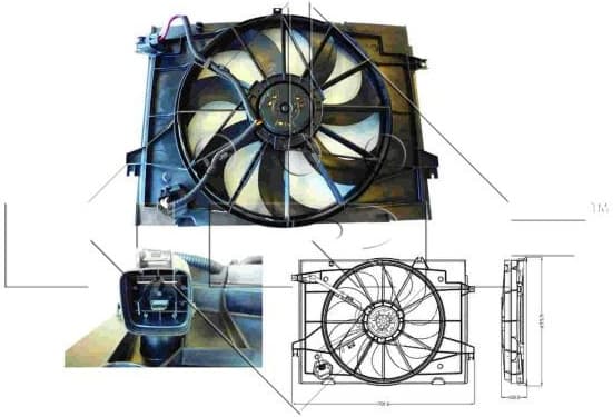 Fan, engine cooling 47285 - image 2