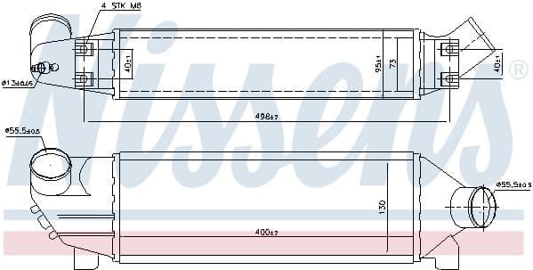 Charge Air Cooler ** FIRST FIT ** 96733