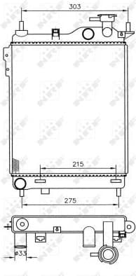 Radiator, engine cooling 53359