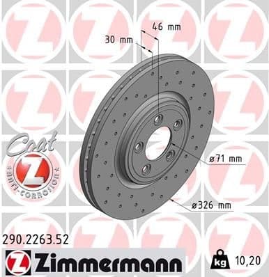 Brake Disc SPORT BRAKE DISC Z 290.2263.52