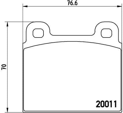 Brake Pad Set, disc brake PRIME LINE P85002