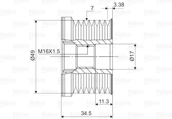 Alternator Freewheel Clutch VALEO NEW SPARE PART 588113 - image 2