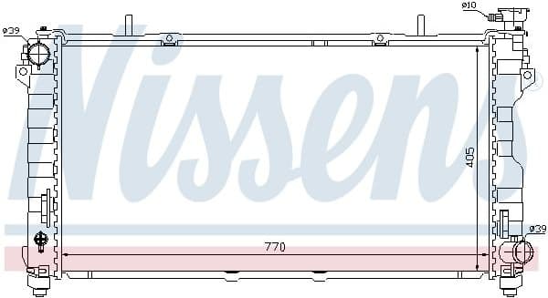Radiator, engine cooling 61004