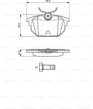 Brake Pad Set, disc brake 0986424545 - image 7