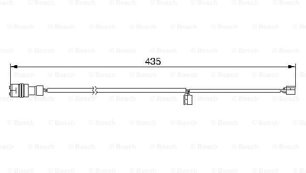 Warning Contact, brake pad wear 1987474992