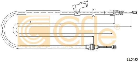 Cable Pull, parking brake 11.5495