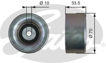 Deflection/Guide Pulley, V-ribbed belt DriveAlign™ T36173