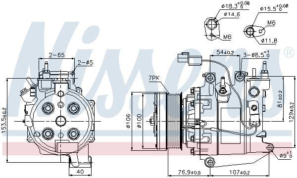Compressor, air conditioning ** FIRST FIT ** 89246