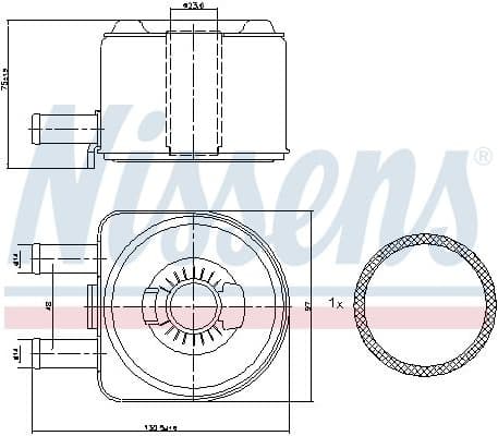 Oil Cooler, engine oil ** FIRST FIT ** 90603