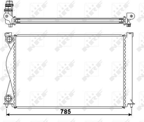 Radiator, engine cooling EASY FIT 50596 - image 2