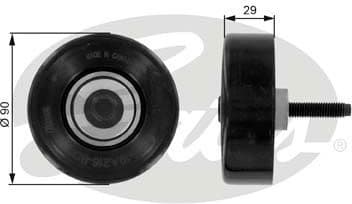Deflection/Guide Pulley, V-ribbed belt DriveAlign™ T36089