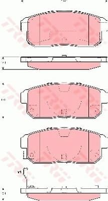 Brake Pad Set, disc brake GDB3357
